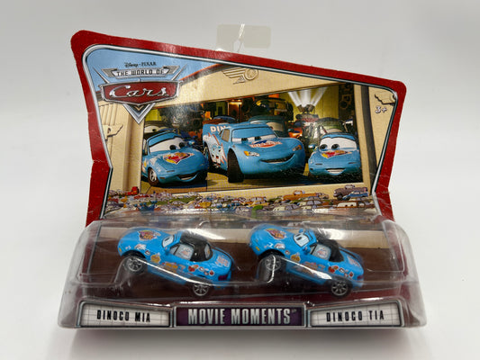 Disney Pixar The World Of Cars 2 Pack Movie Moments Dinoco Mia & Dinoco Tia 142i