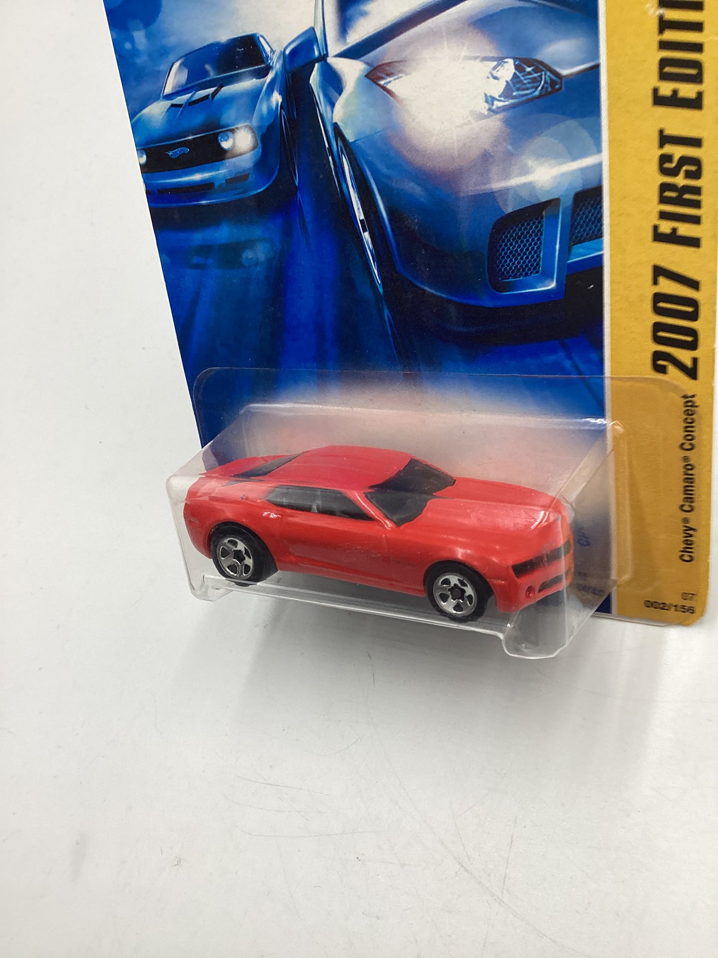 2007 Hot Wheels New Models #2 Chevy Camaro Concept Red (5 Spoke) 2A