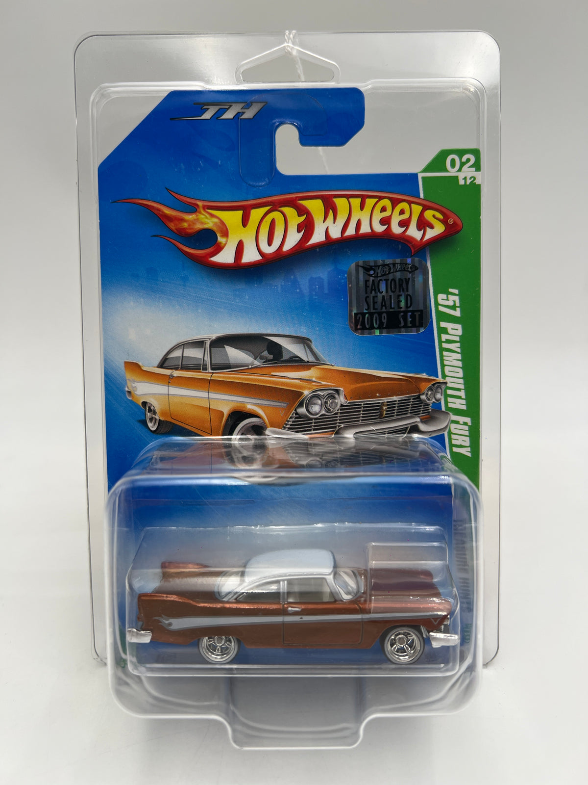 2009 Hot Wheels Factory Sealed Super Treasure Hunt #52 55 Chevy Pink W/Protector