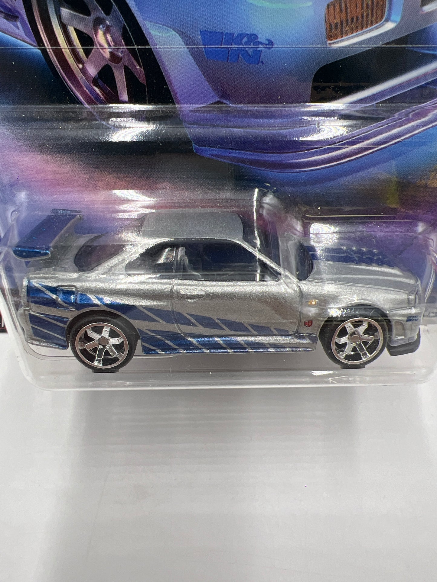 Hot Wheels Fast & Furious Fast Imports #1 Nissan Skyline GT-R BNR34 Silver W/Protector