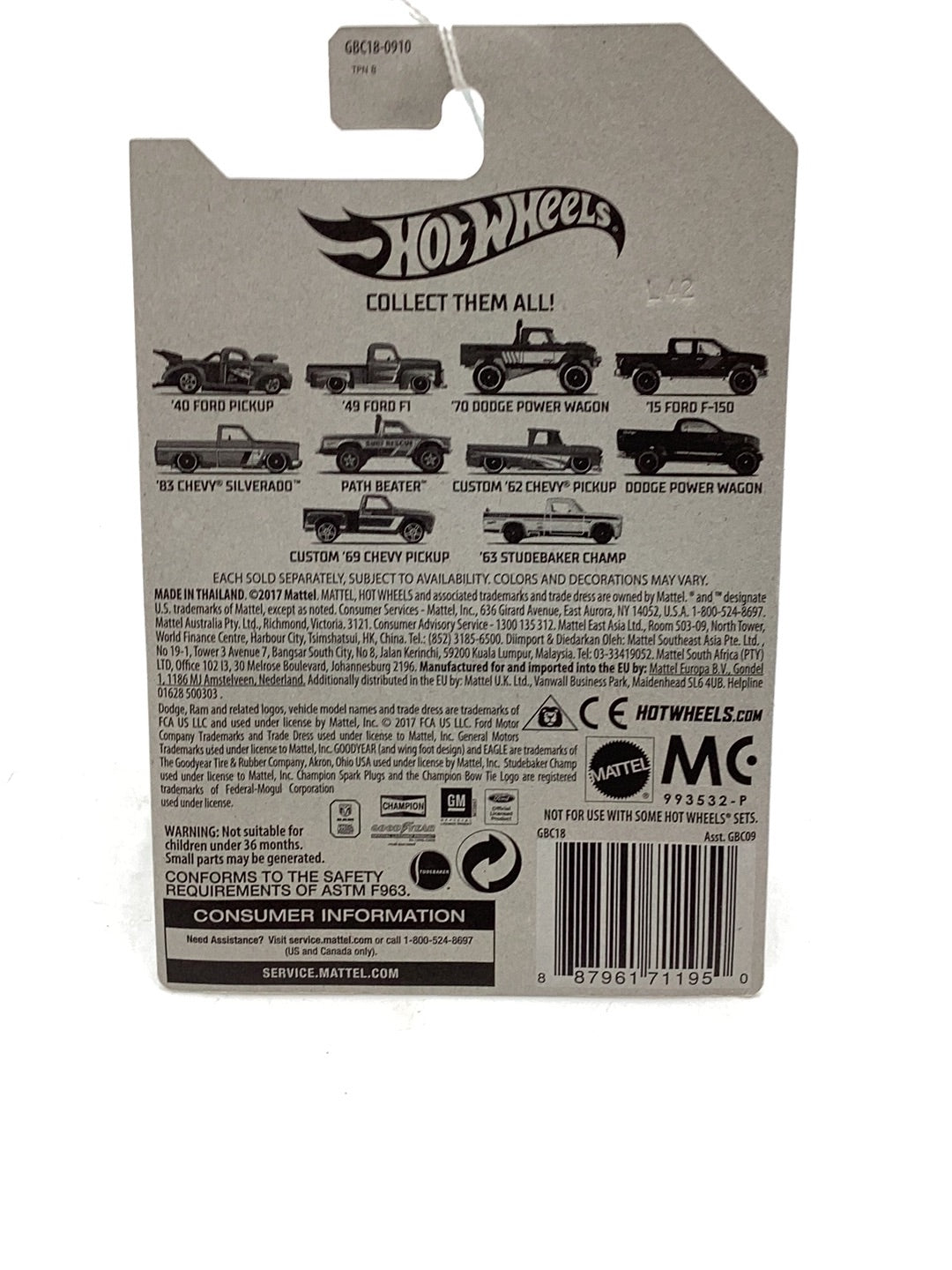 Hot Wheels American Truck Series 40 Ford Pickup 01/10 LL7