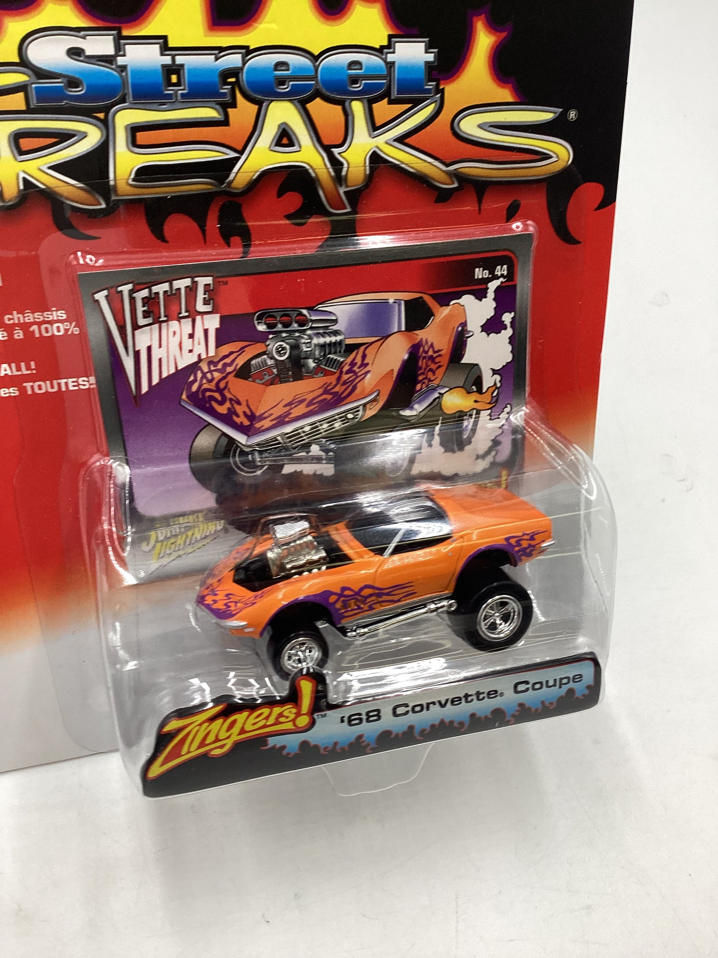 Johnny lightning Street freaks zingers #44 68 Corvette Coupe 190D