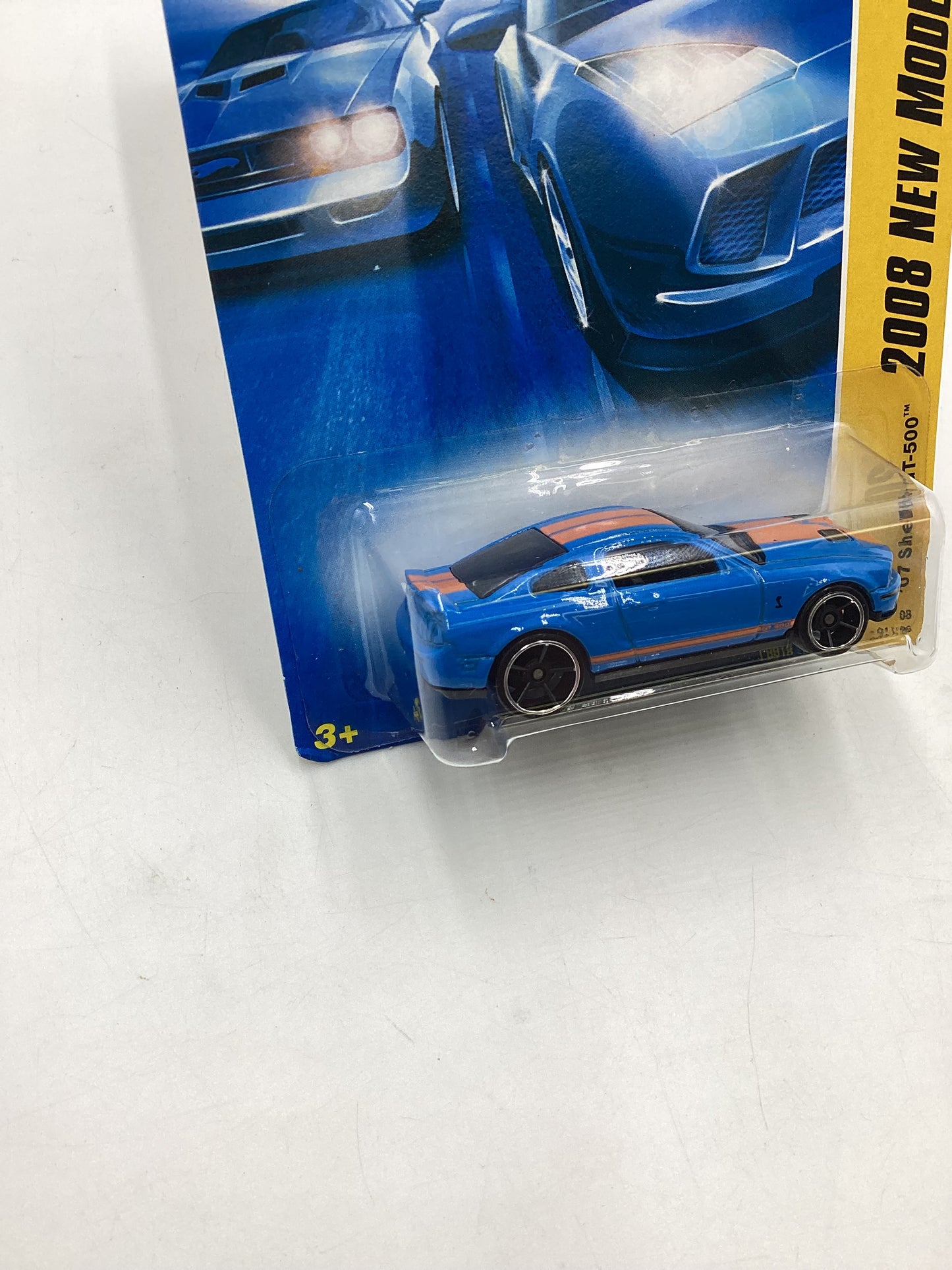 2008 Hot Wheels New Models #001 07 Shelby GT-500 Blue 24G