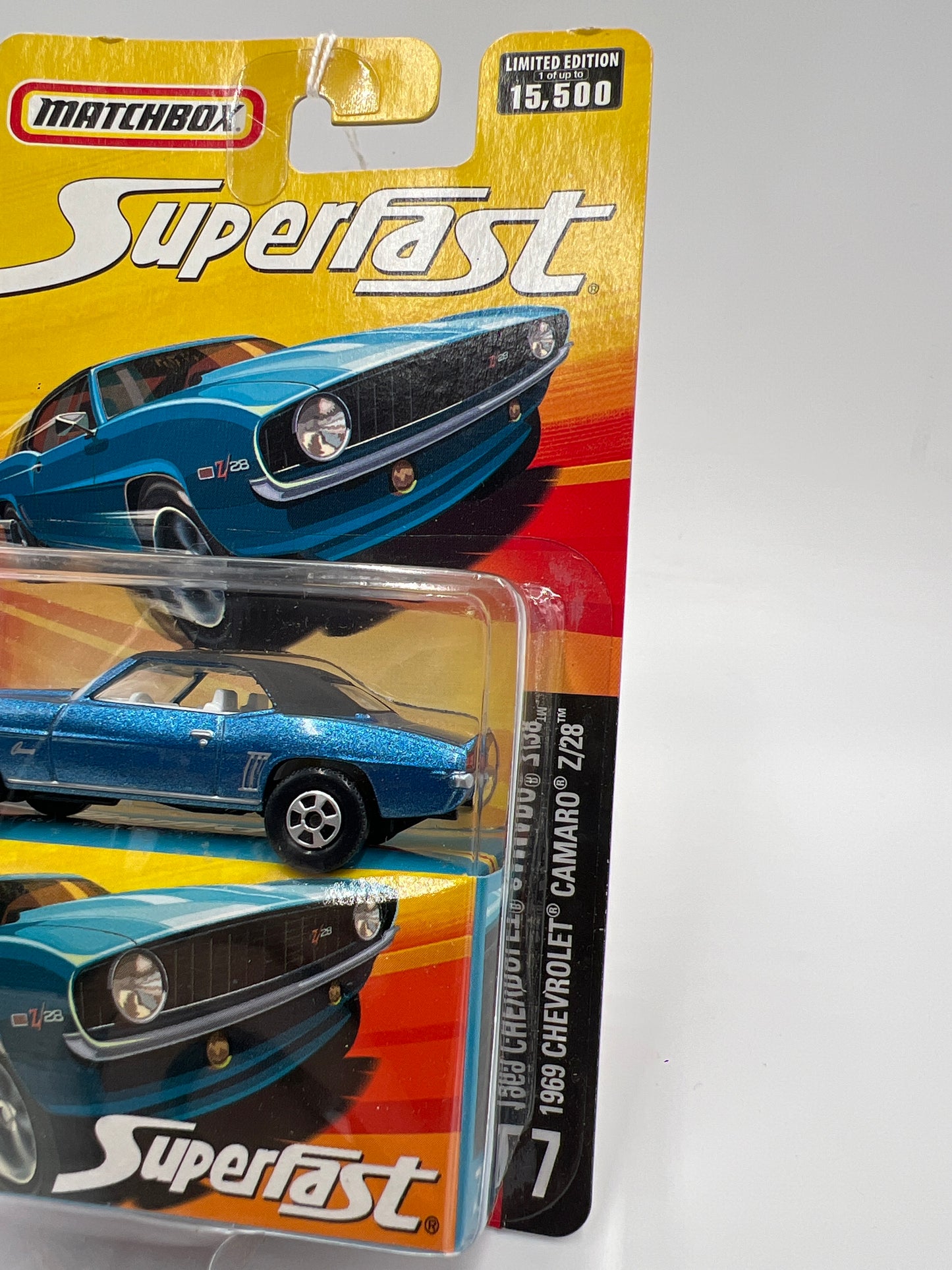 Matchbox Superfast #7 1969 Chevrolet Camaro Z/28 Blue 174E