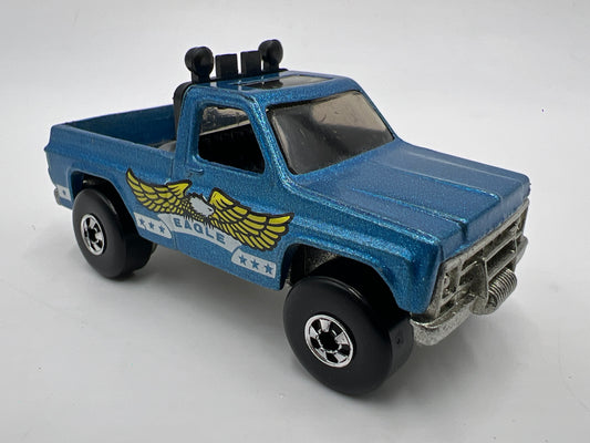 Hot Wheels 1/64 Blackwall Trailbusters Bywayman Metalflake Blue Loose