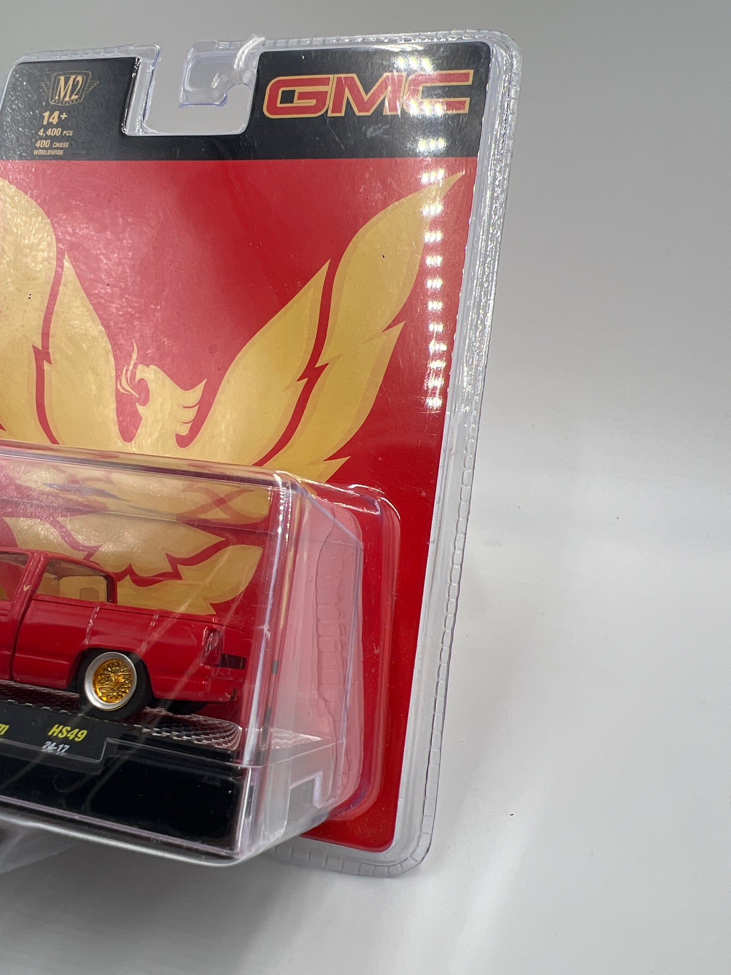 M2 Machines Hobby Lobby Exclusive 1/4400 OBS 1988 GMC Sierra 1500 Custom Red HS49