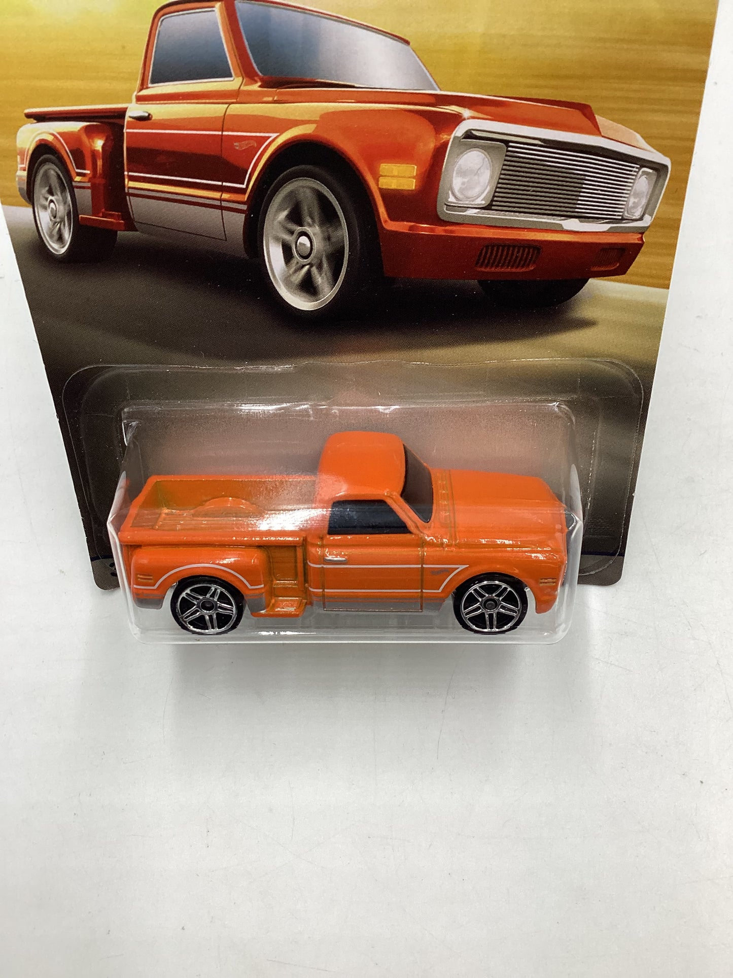 Hot Wheels Walmart 100 Years Chevy #8 Custom 69 Chevy Pickup Orange 161Q
