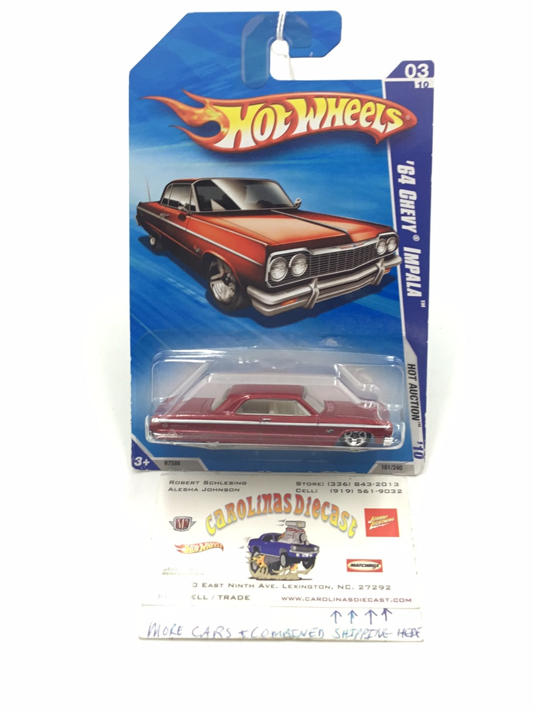 2010 Hot Wheels #161 1964 Chevy Impala Z3