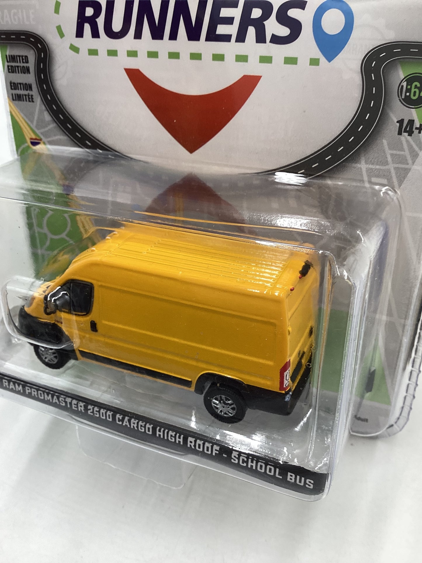 Greenlight Route Runners Series 4 2021 Ram Promaster 2500 Cargo High Roof School Bus 177B