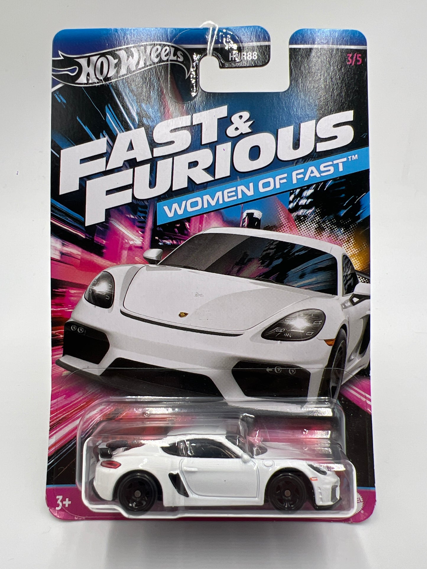 2024 Hot Wheels Fast and Furious Women of Fast #3 Porsche 718 Cayman GT4 White 73A