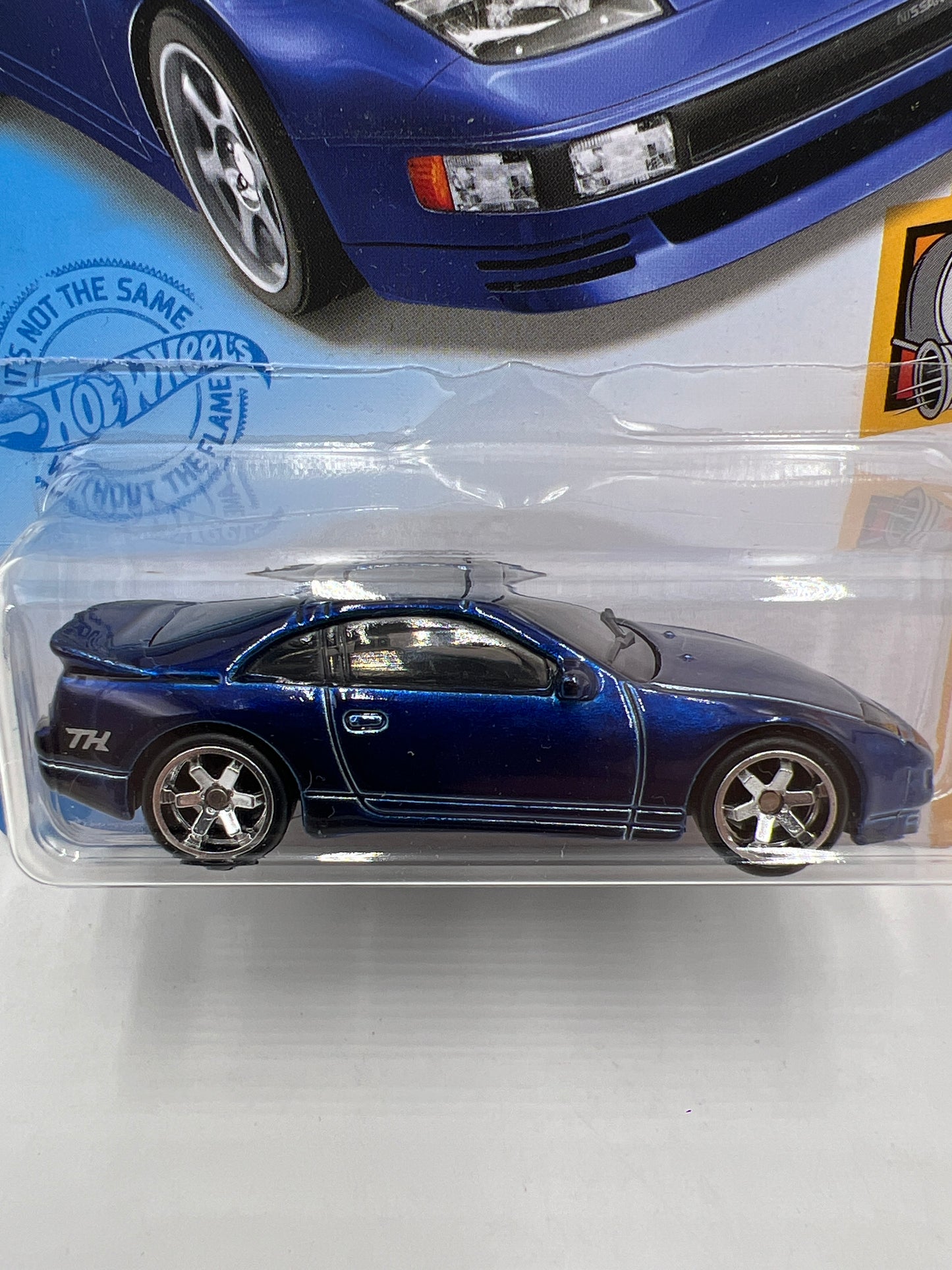 2021 Hot Wheels Super Treasure Hunt #23 Nissan 300ZX Twin Turbo Blue W/Protector