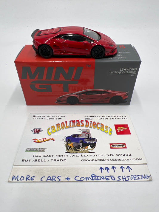 Mini GT Mijo Exclusives #375 LB Works Lamborghini Huracan Red