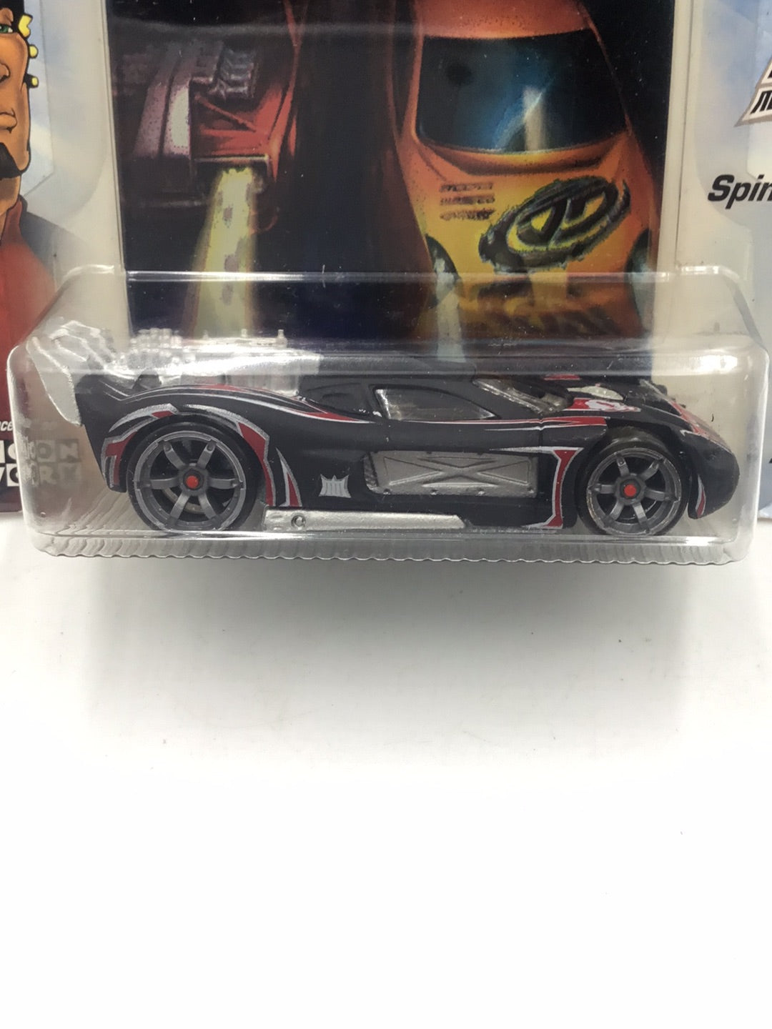 Hot wheels Acceleracers Metal Maniacs Spine Buster 7 of 9 CM6 Wheels Grey variant (Bad card)