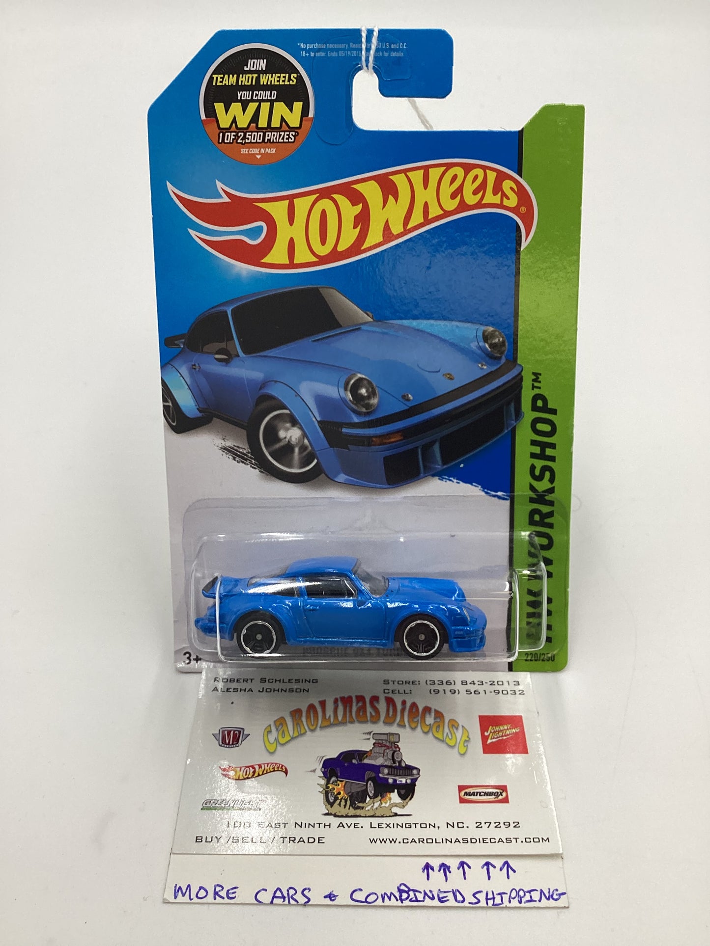 2015 Hot Wheels #220 Porsche 934 Turbo RSR Light Blue 99A