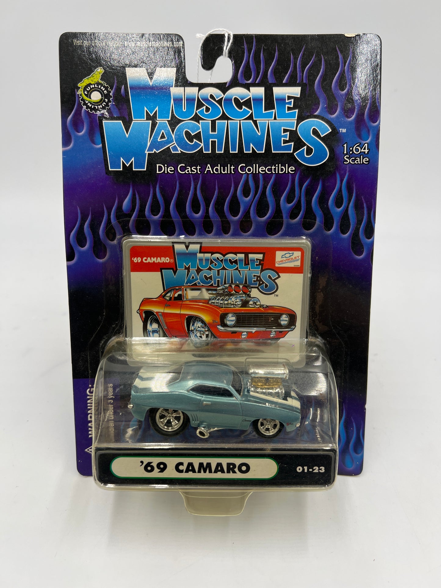 Muscle Machines 69 Camaro Light Blue 01-23 222D