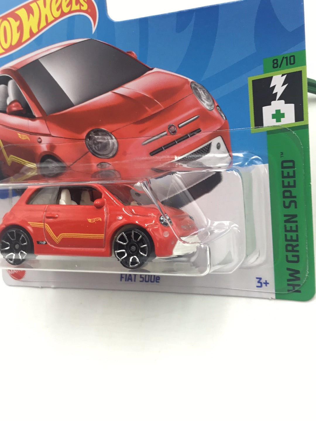 2023 hot wheels Short Card #144 Fiat 500e 64i