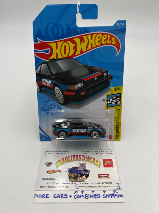 2021 Hot Wheels HW Speed Graphics #90 1985 Honda CR-X Black 77D