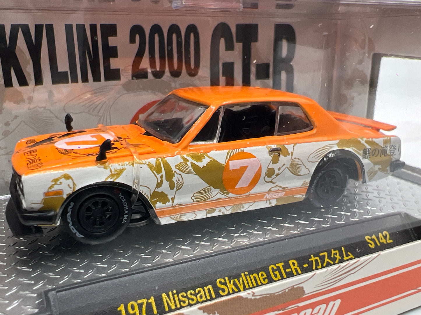 M2 Machines Target Exclusive 1971 Nissan Skyline GT-R Orange/White S142