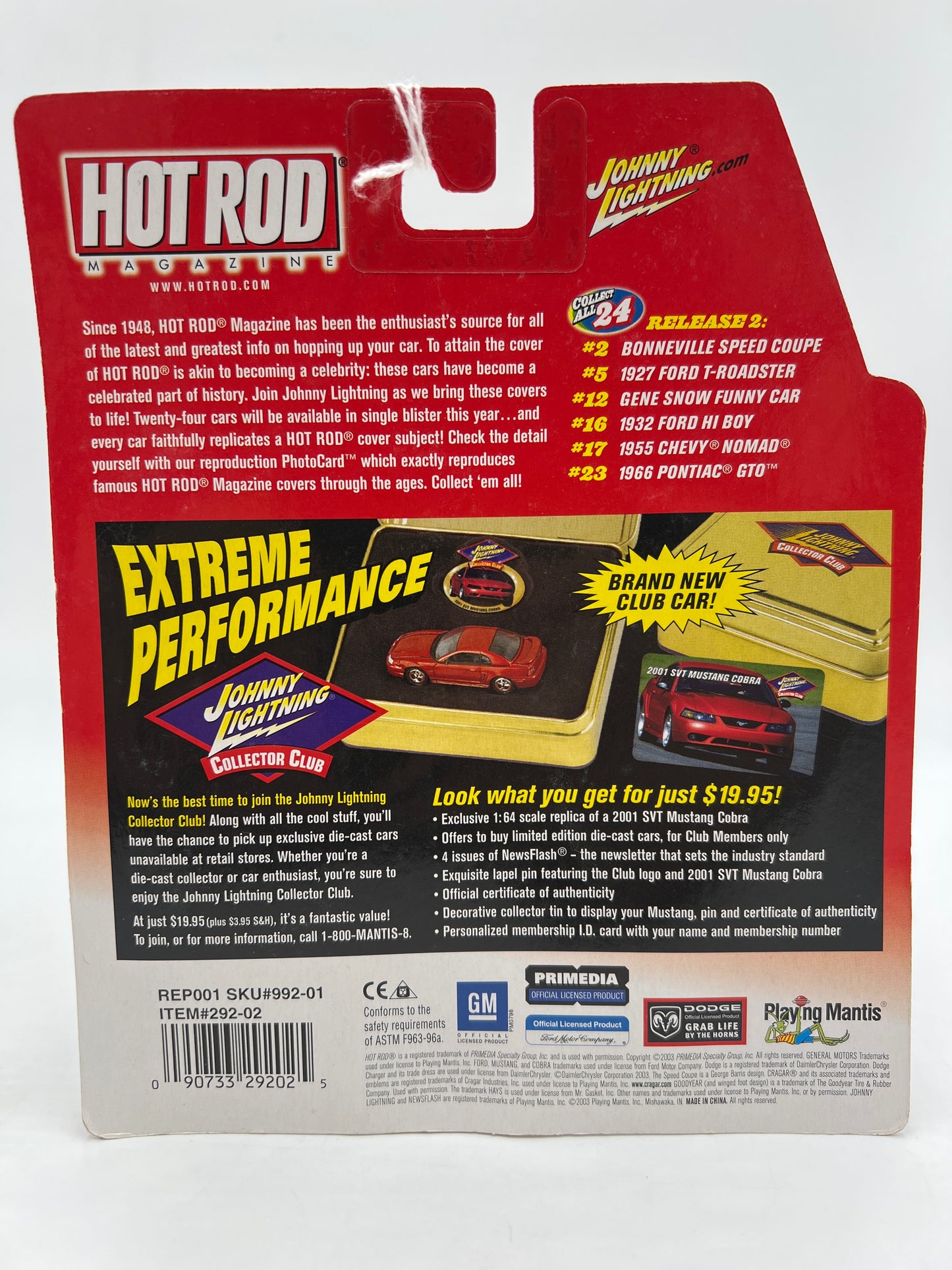 Johnny Lightning Hot Rod Magazine #17 1955 Chevy Nomad Yellow
