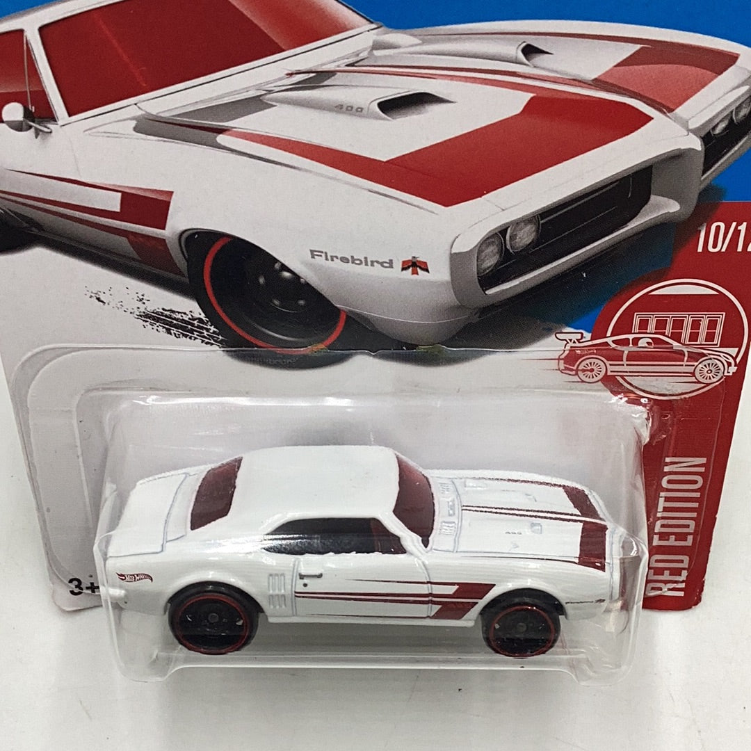 2017 Hot wheels Red edition 67 Pontiac Firebird 400 (card not perfect) 150i