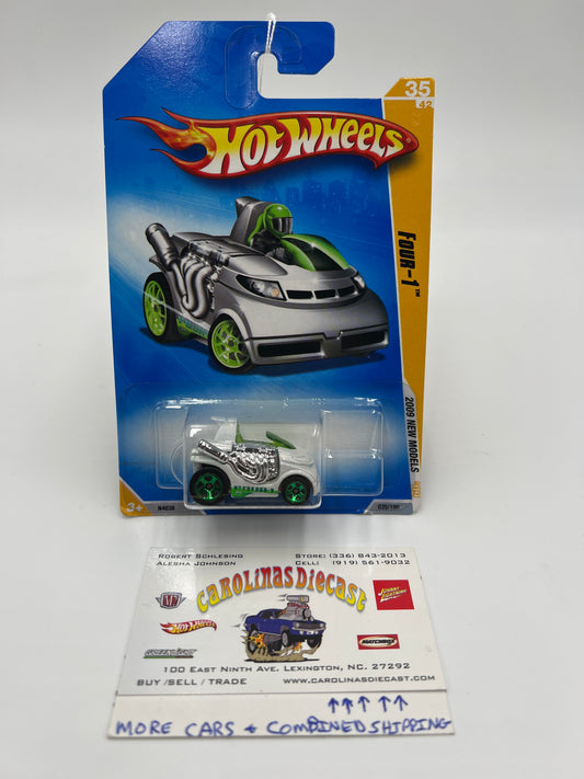 2009 Hot Wheels New Models #35 Four-1 White BB7