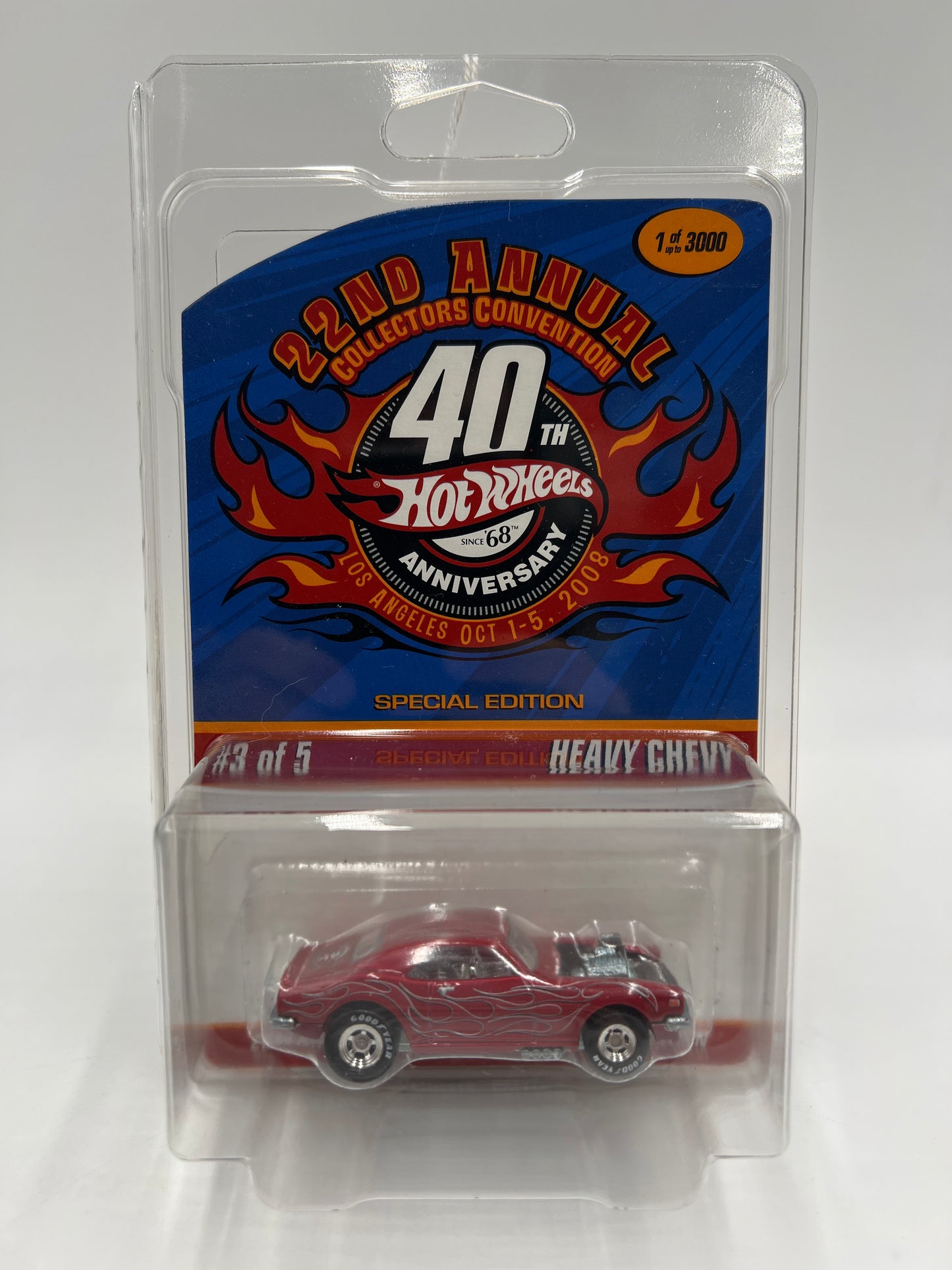 2008 Hot Wheels 22nd Annual Collectors Convention LA 1 of 3000 Heavy Chevy W/Protector