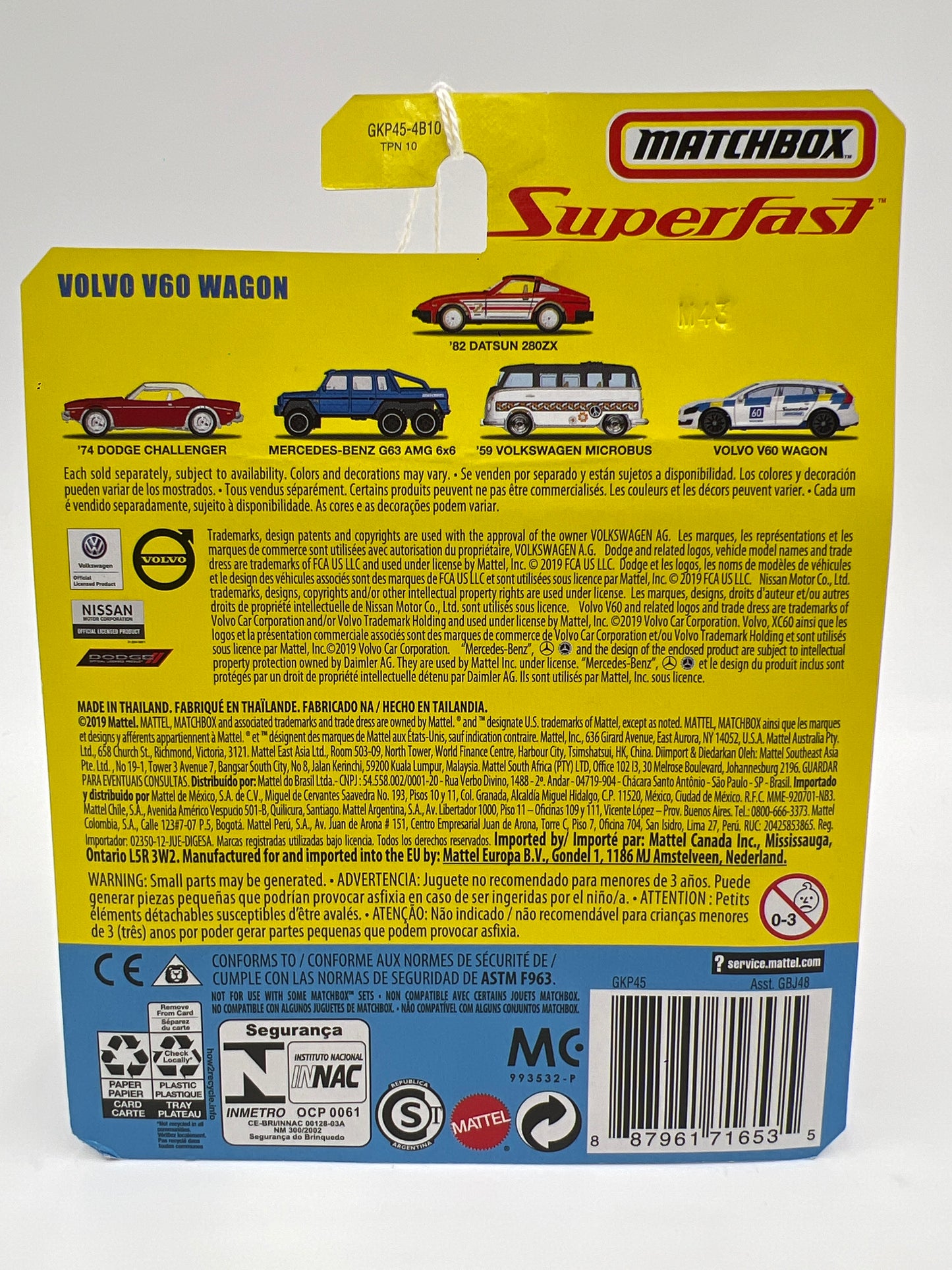 Matchbox Superfast #5 Volvo V60 Wagon White 173A