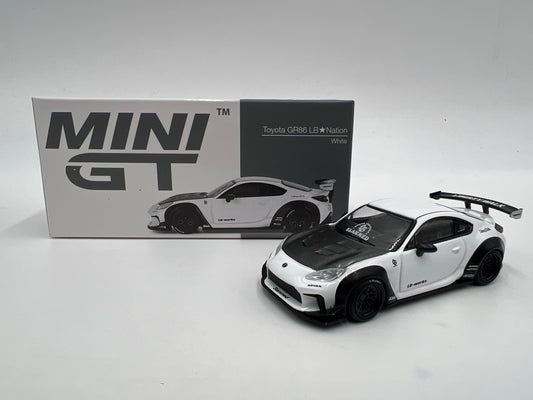 Mini GT #769 MiJo Exclusive Toyota GR86 LB Nation White