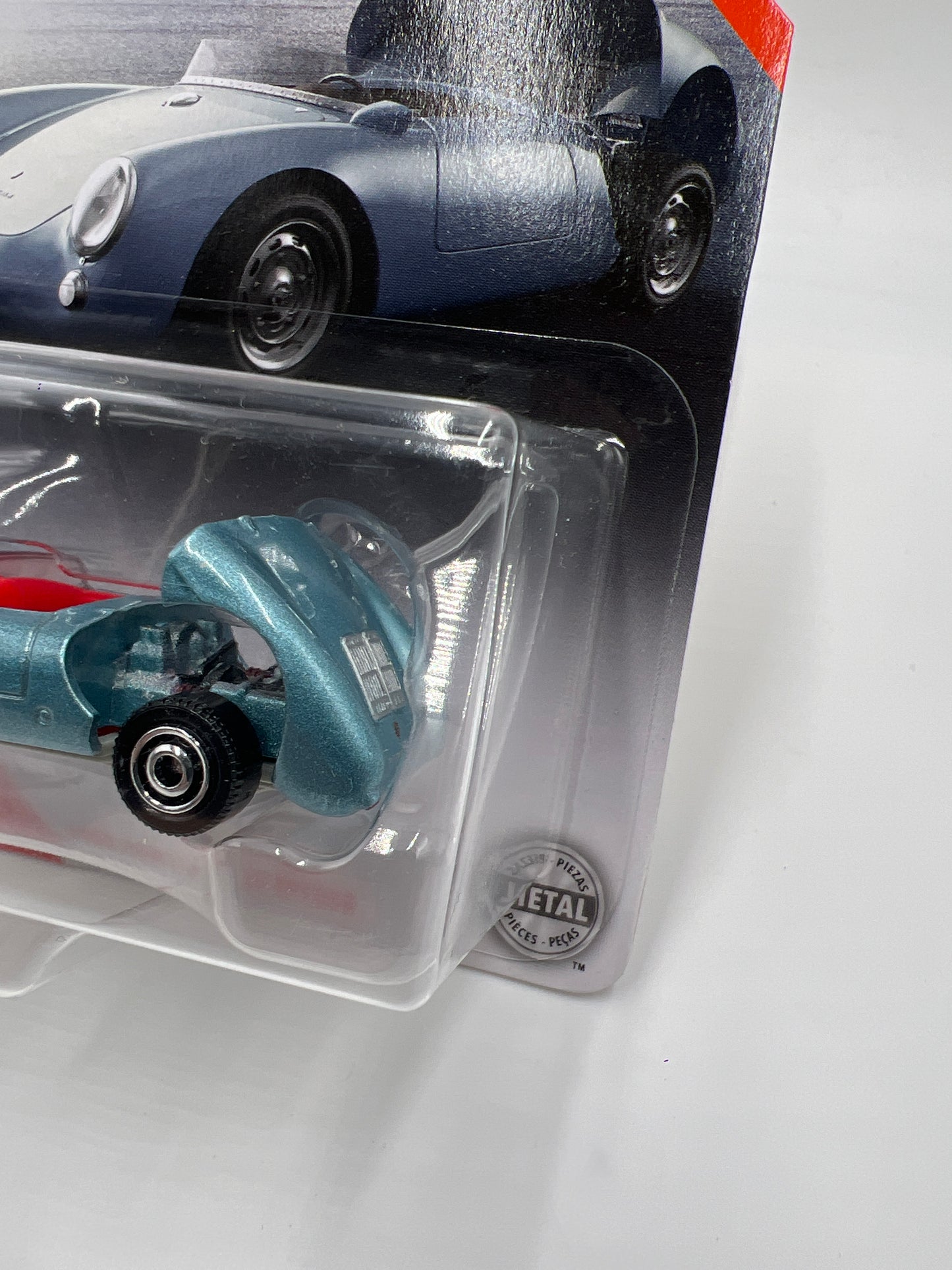 Matchbox Moving Parts 1955 Porsche 550 Spyder Light Blue 167M