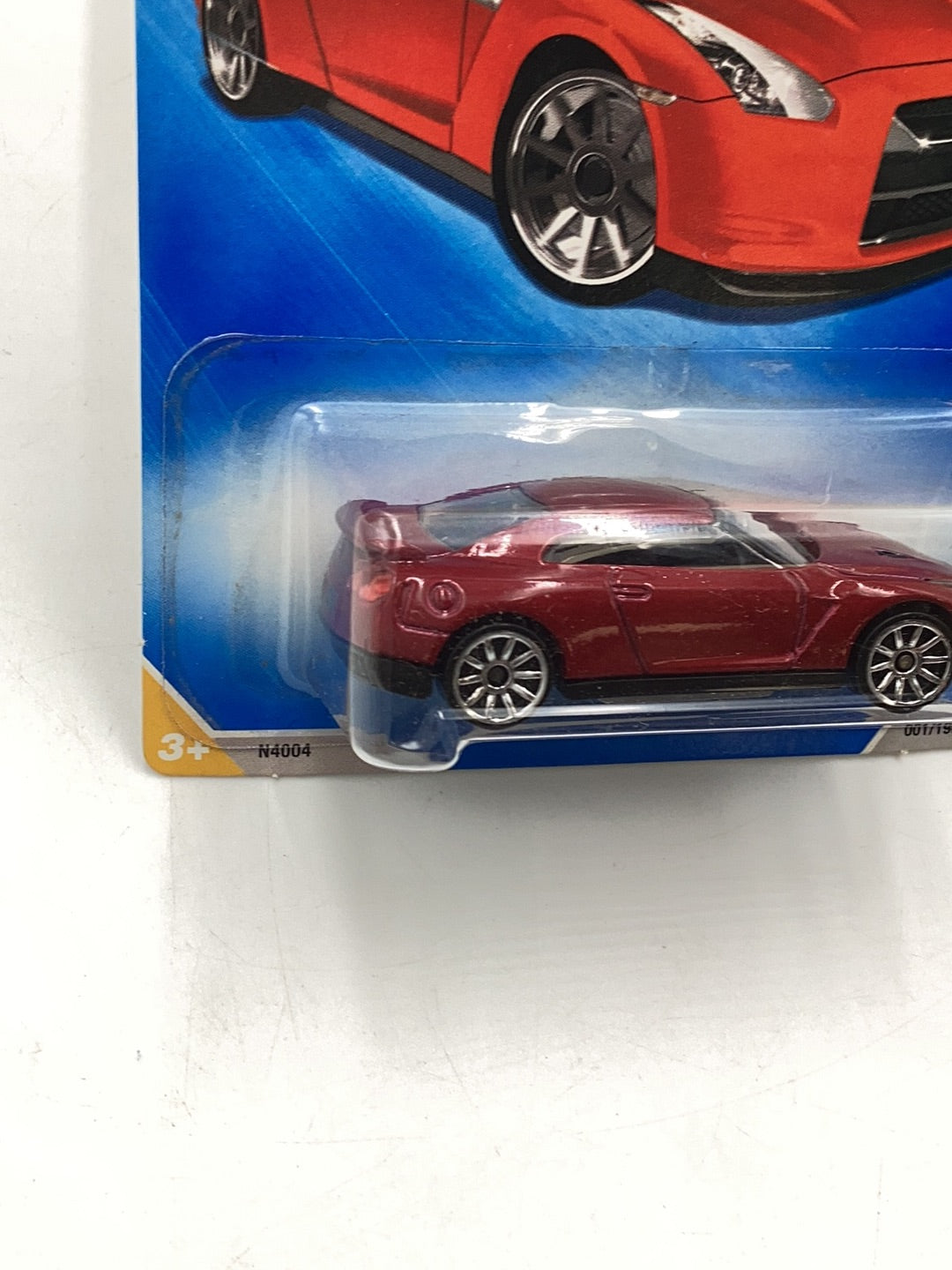 2009 Hot Wheels #1 2009 Nissan GT-R Red with protector