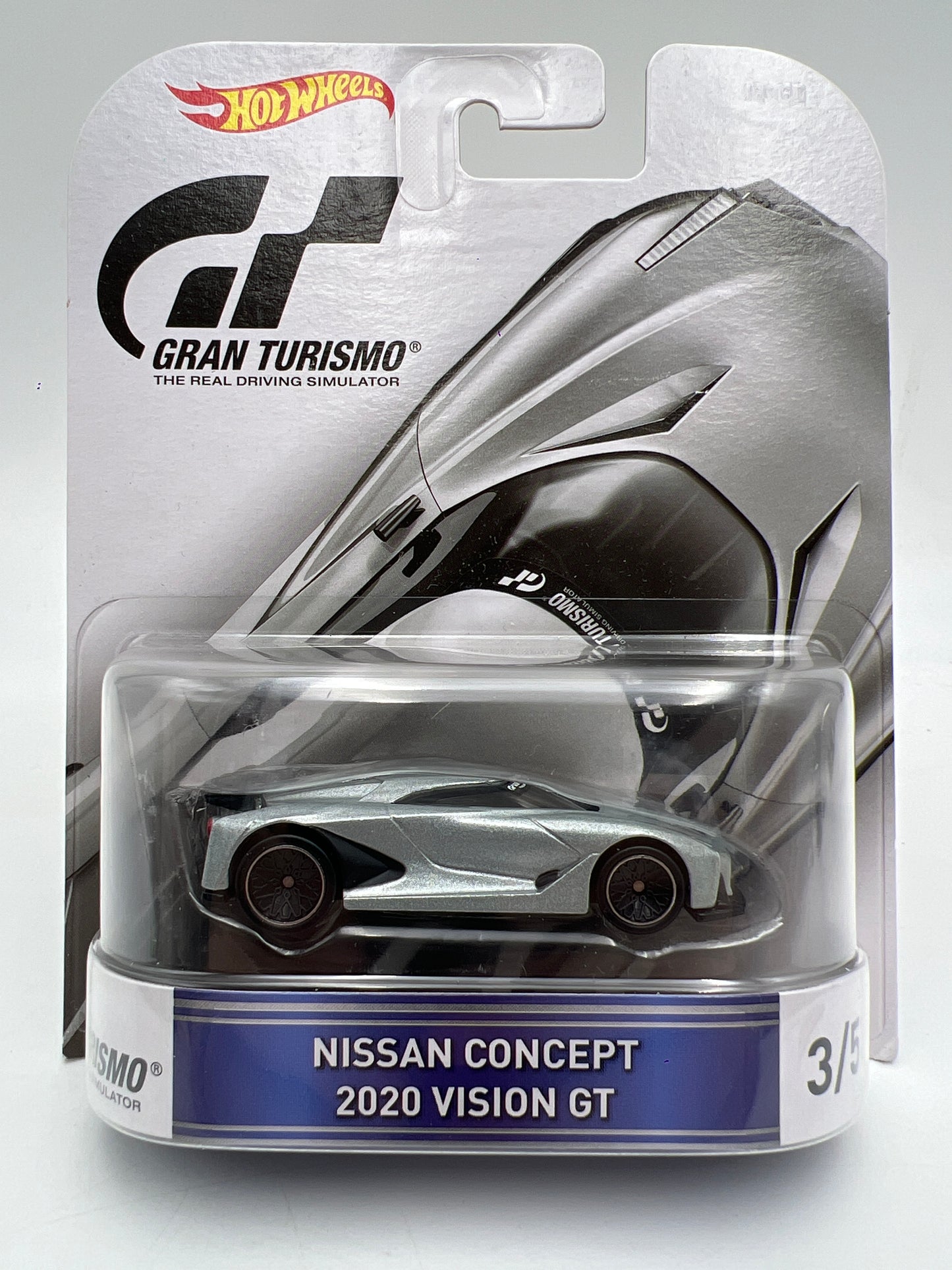 Hot Wheels Retro Entertainment Gran Turismo #3 Nissan Concept 2020 Vision GT Silver