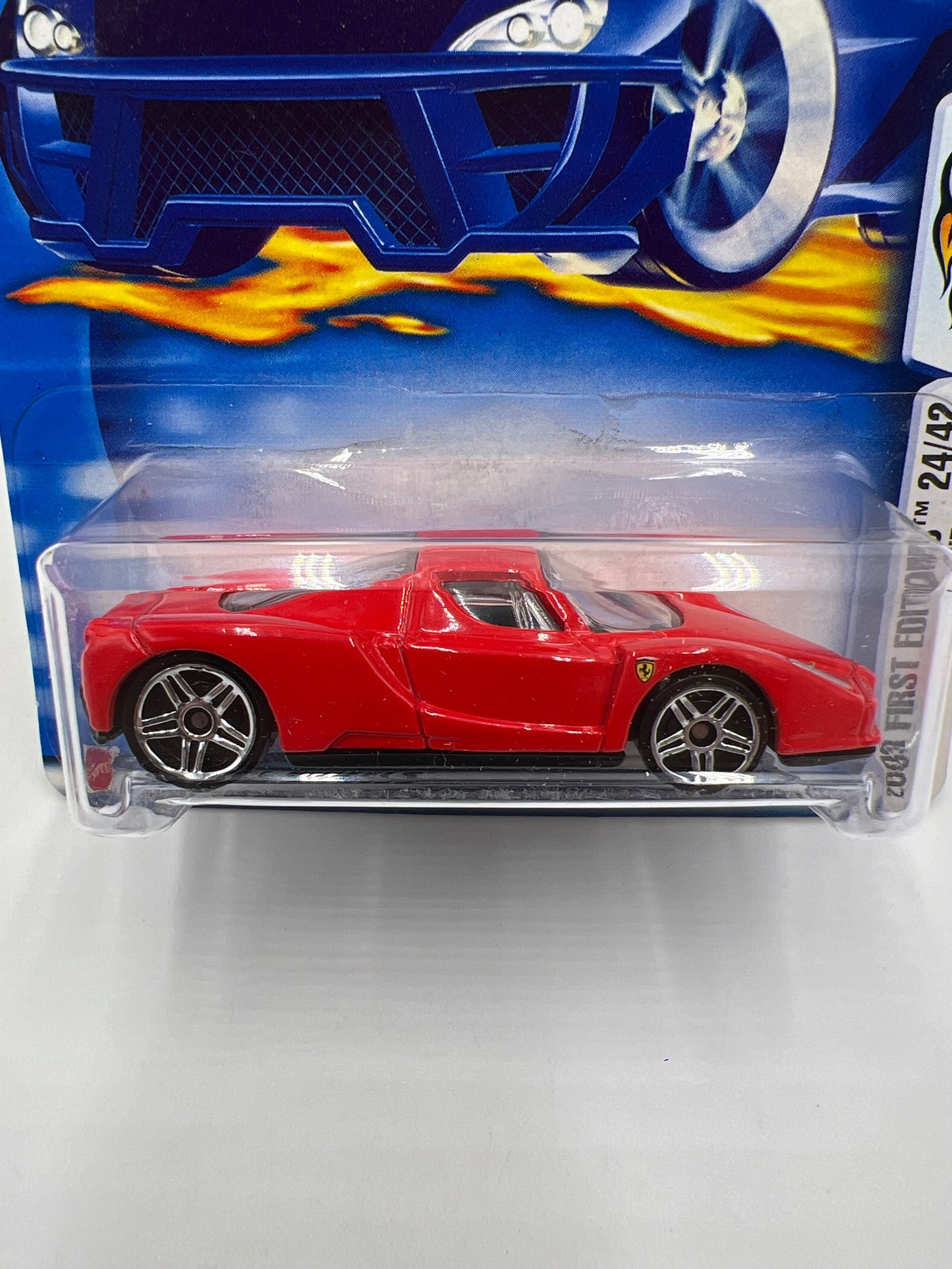 2003 Hot Wheels First Editions #36 Enzo Ferrari Red W/Protector SR