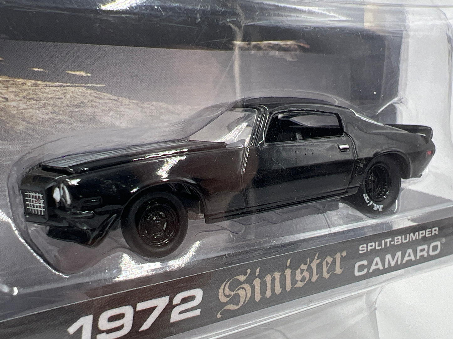 Greenlight Street Outlaws Monza SIGNED 1972 Sinister Split Bumper Camaro Black