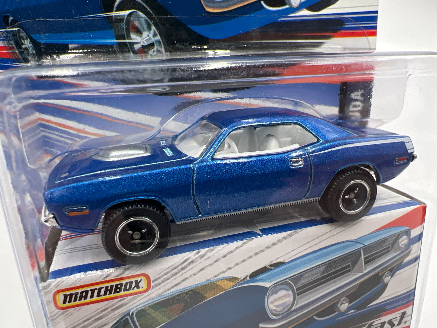 Matchbox Superfast America #11 1970 Plymouth Cuda Blue 171B
