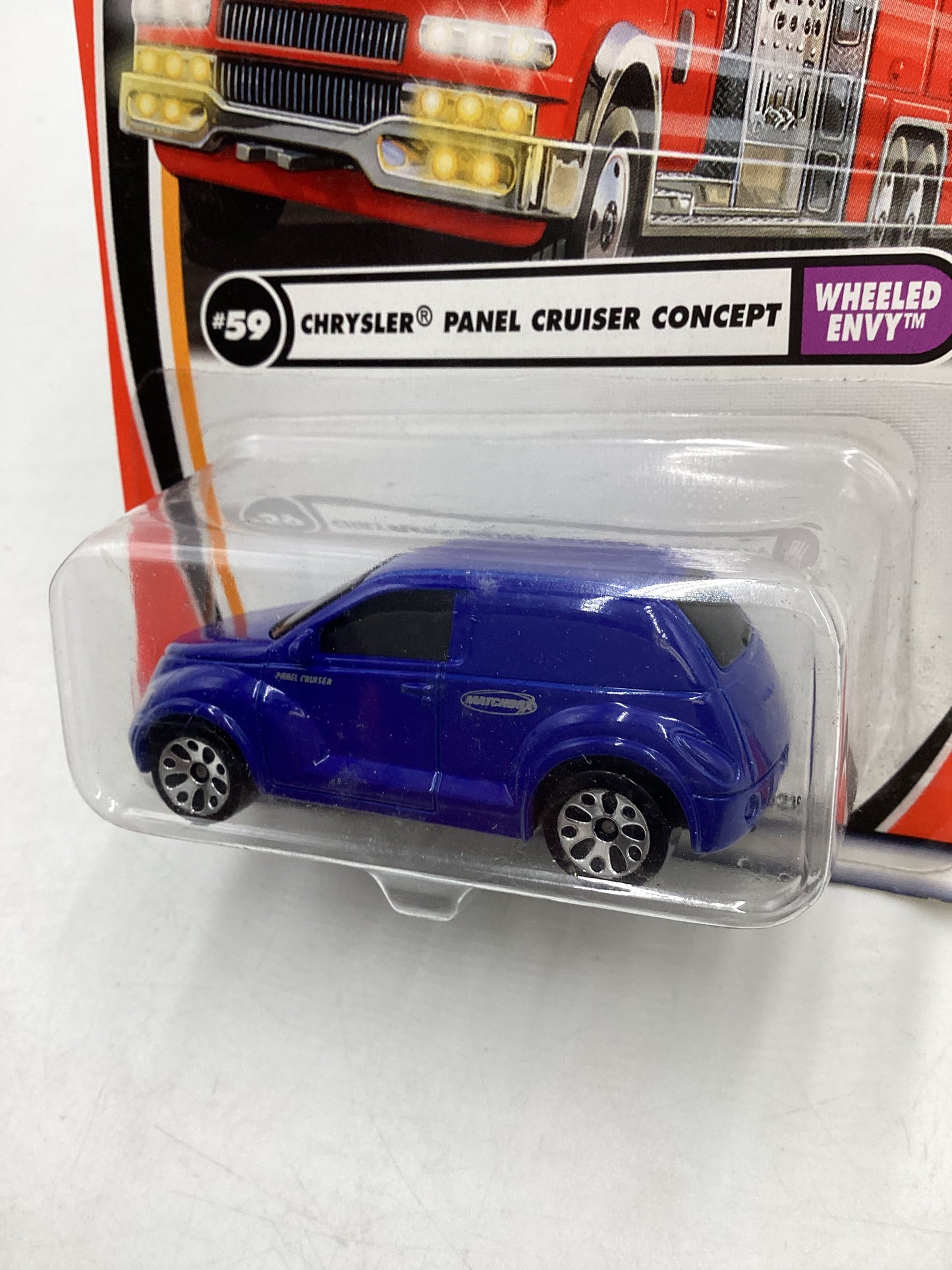 Matchbox #59 MBX Wheeled Envy Chrysler Panel Cruiser Concept Blue 208F