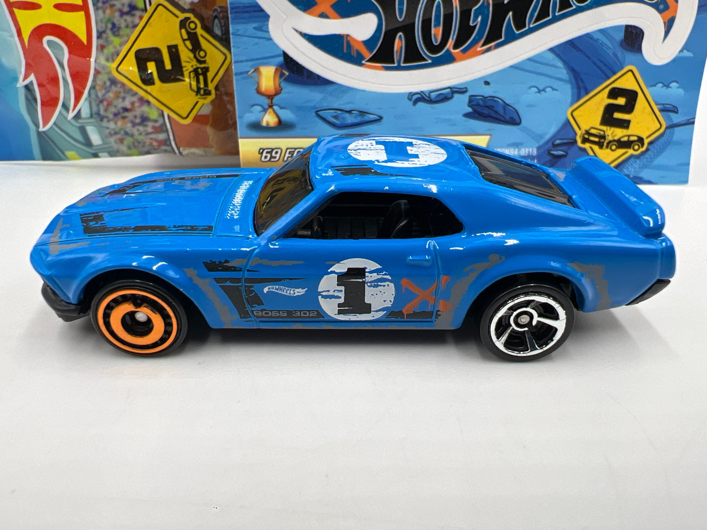 2024 Hot Wheels Mystery Models Series 2 #1 CHASE 69 Ford Mustang Boss 302 Blue