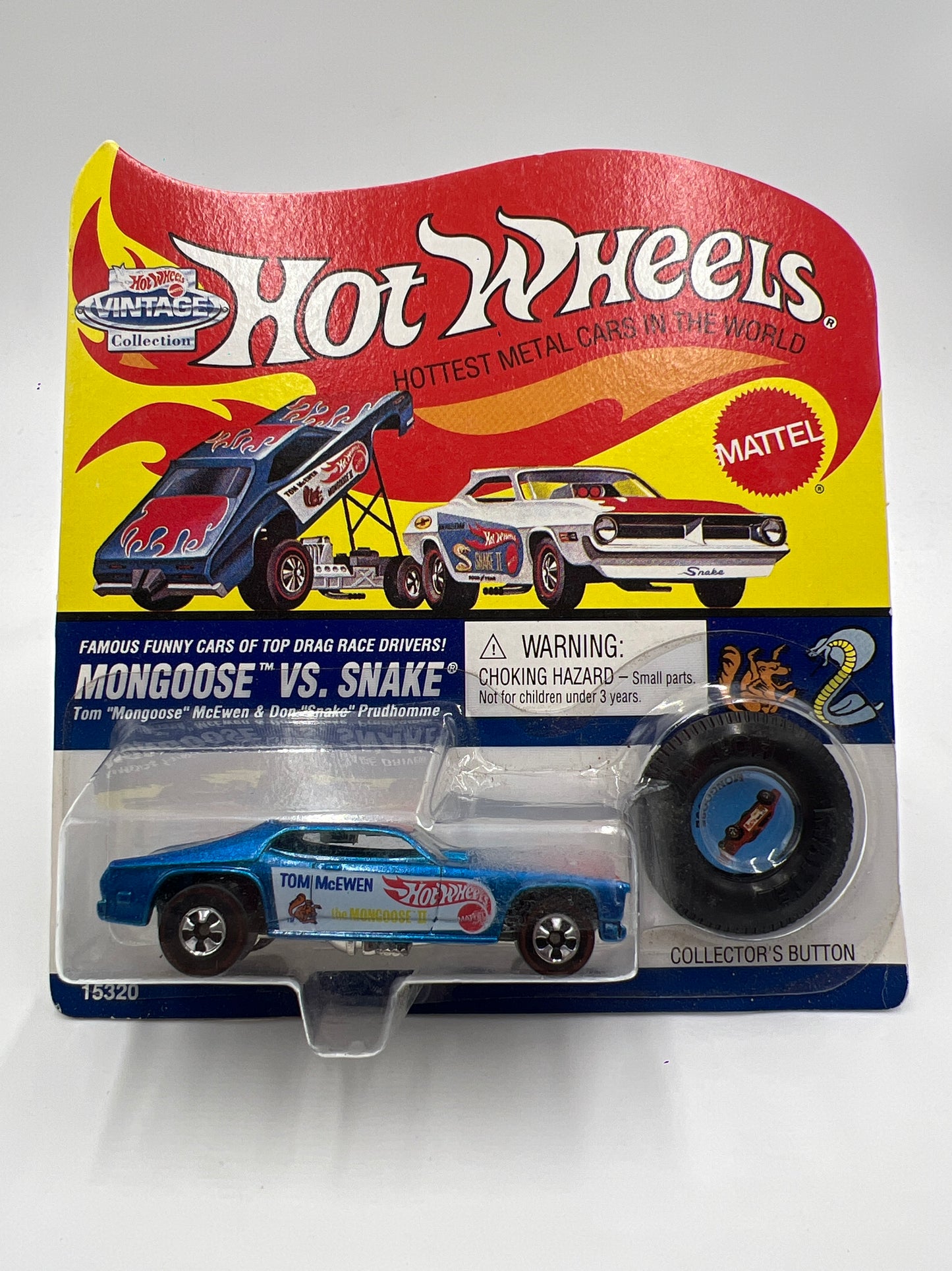 Hot Wheels Vintage Collection Mongoose Vs. Snake Tom McEwen Mongoose Blue