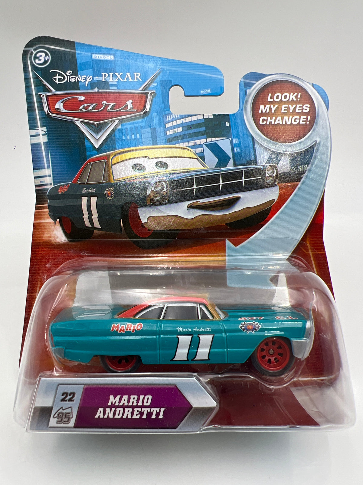 Disney Pixar Cars Look My Eyes Change #22 Mario Andretti 140C