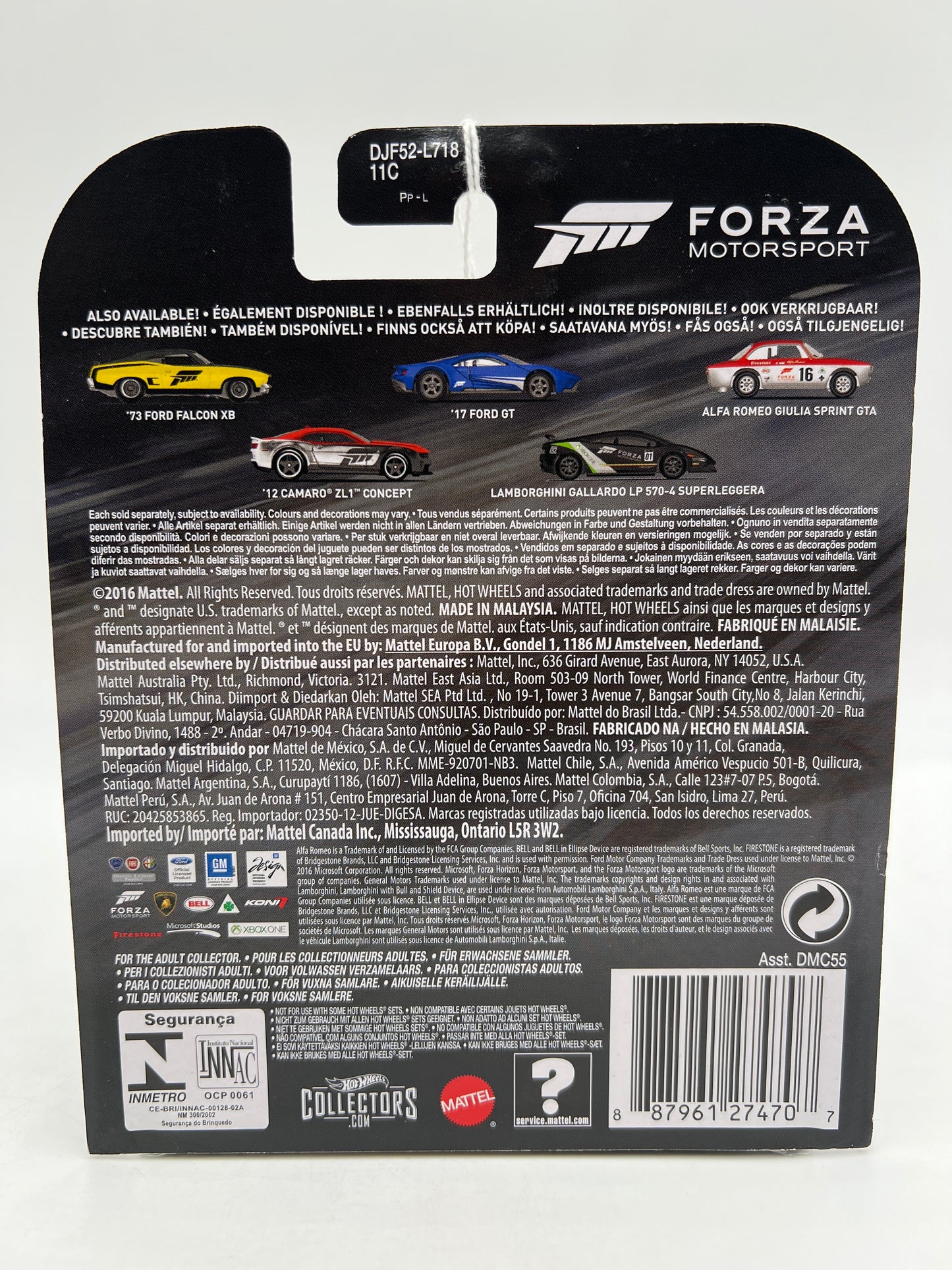Hot Wheels Retro Entertainment Forza Motorsport #4 12 Camaro ZL1 Concept 244K