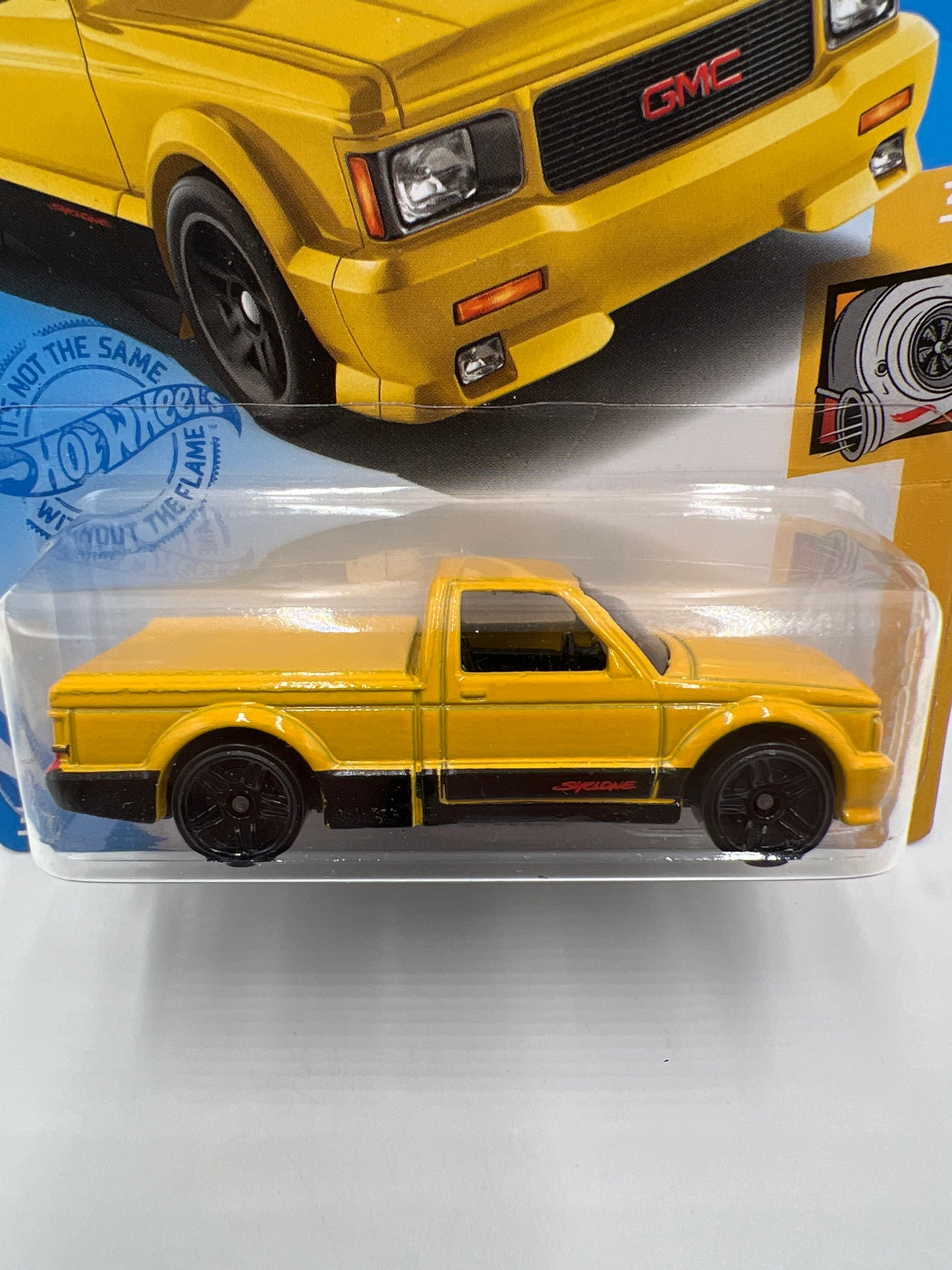 2021 Hot Wheels Kroger Exclusive #92 91 GMC Syclone Yellow W/Protector