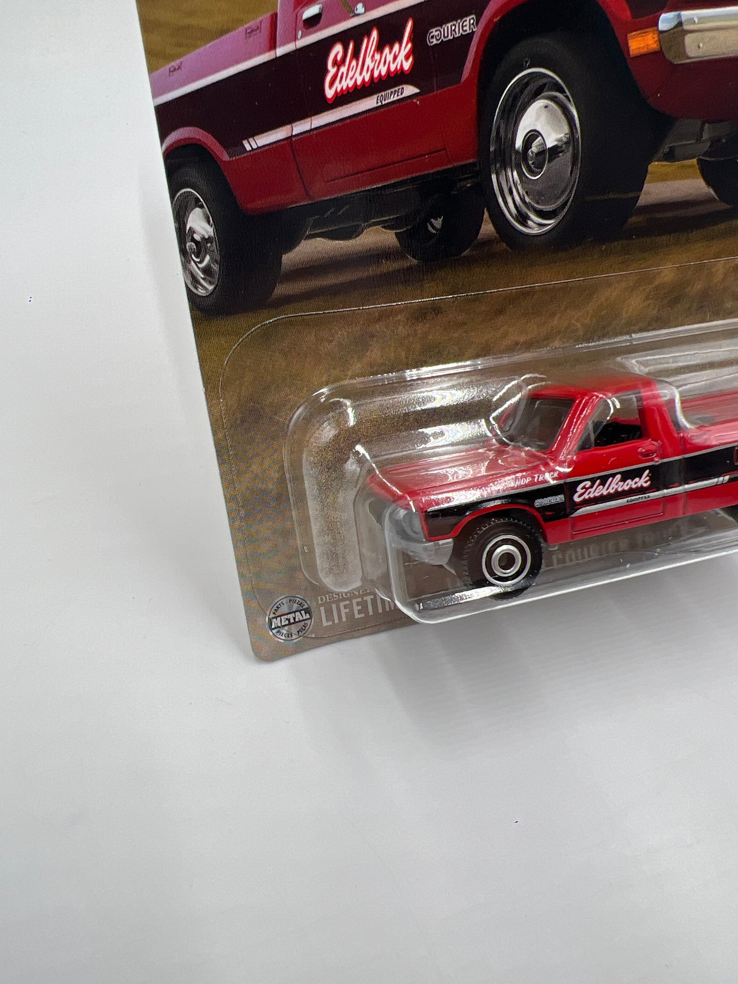 2025 Matchbox Parts Delivery Trucks #3 1977 Ford Courier Truck Red Edelbrock 160J