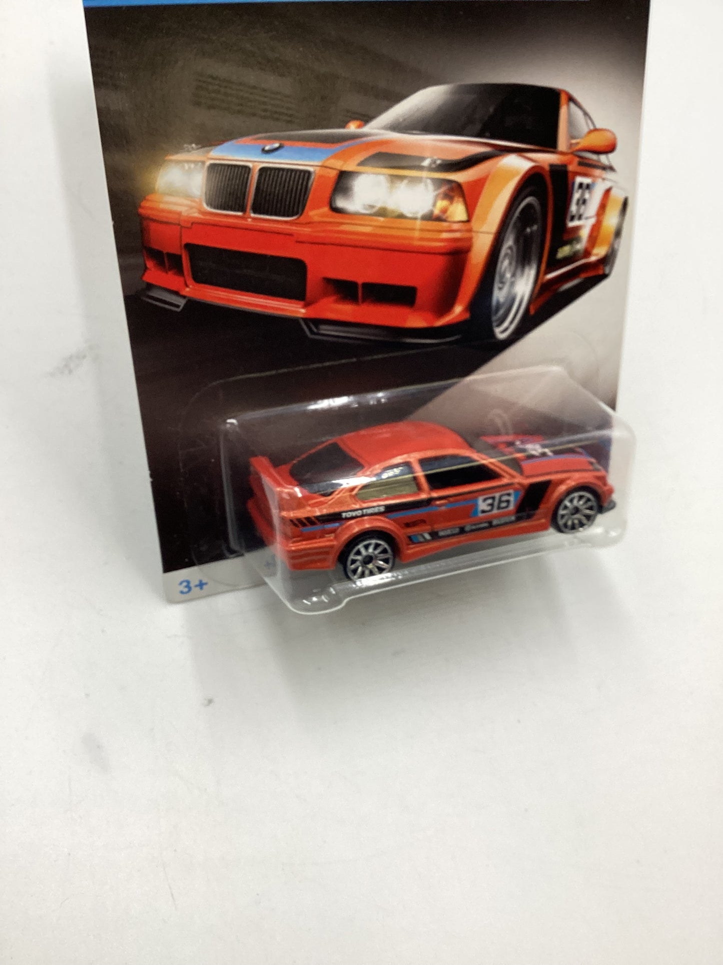 Hot Wheels BMW Series #3 BMW E36 M3 Race Orange Walmart Exclusive SR