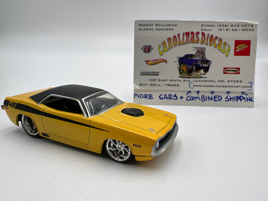 Jada Toys Big Time Muscle 1970 Plymouth Cuda Yellow Loose