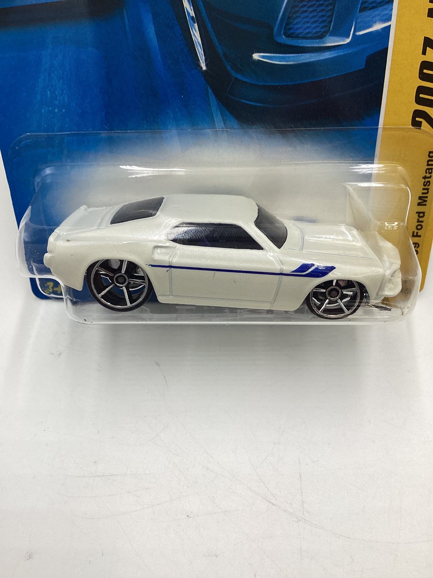 2007 Hot Wheels New Models #4 69 Ford Mustang White 26G