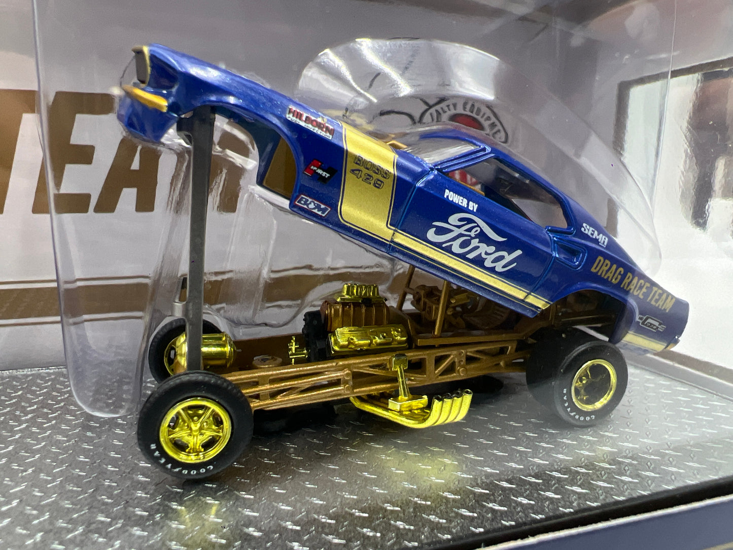 M2 Machines SEMA 2023 CHASE 1/600 Drag Race Team 1969 Ford F-350 & 1969 Ford Mustang Funny Car W/Card FL01