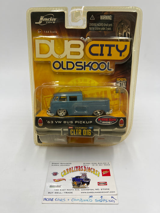 2006 Jada Dub City Old Skool Wave 2 #16 63 VW Bus Pickup Blue SR