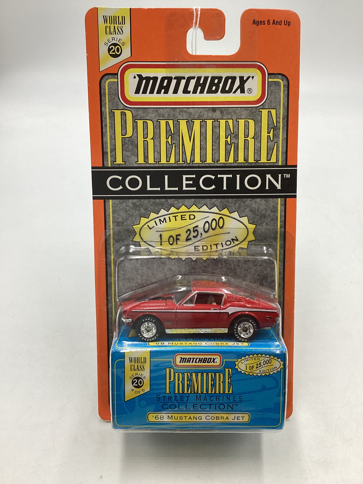 Matchbox Premiere Collection series 20 #4 68 Mustang Cobra Jet Red 172C