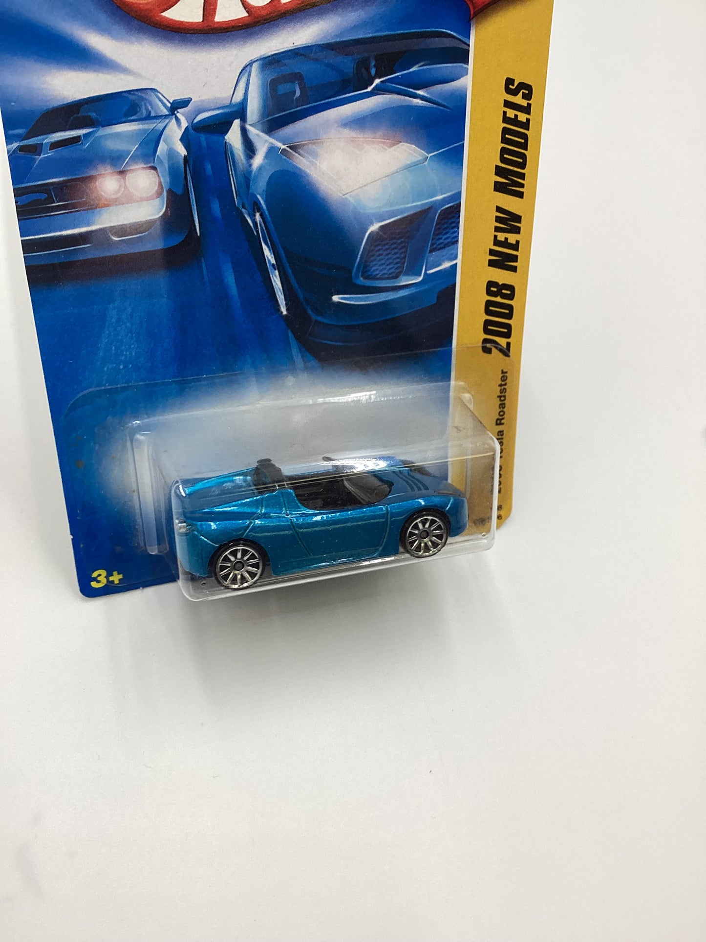 2008 Hot Wheels #026 2008 Tesla Roadster Blue 48D