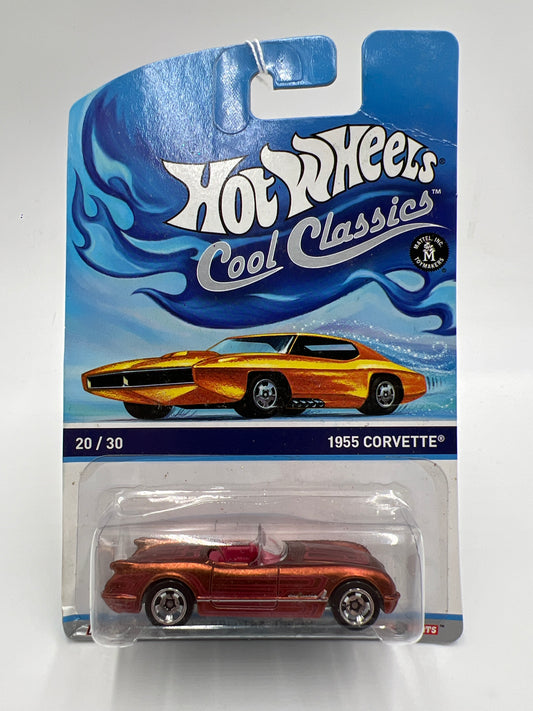 Hot Wheels Cool Classics #20 1955 Corvette Spectrafrost Copper Bad Card SR