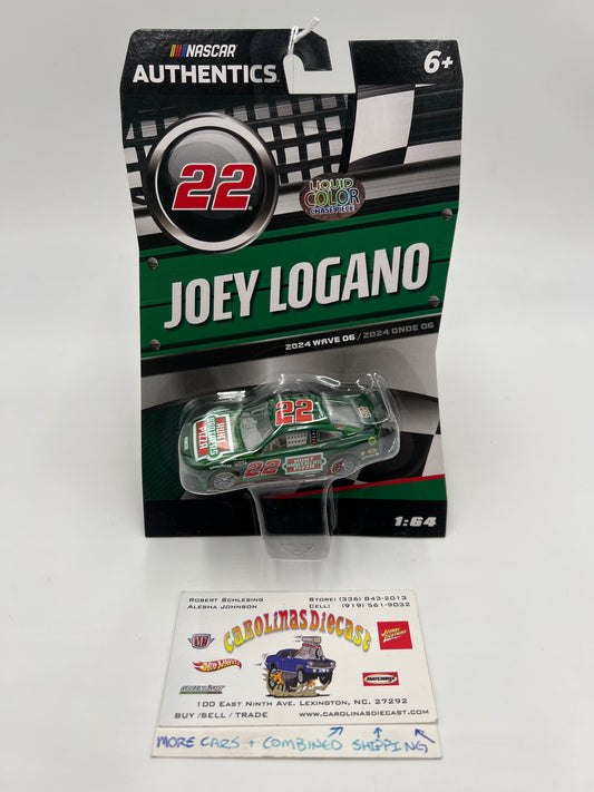 2024 Nascar Authentics Wave 6 #22 CHASE Joey Logano Hunt Brothers Pizza Green